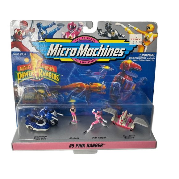 Vintage Micro Machines (1994) Power Rangers #5 Pink Ranger Action Figures - Picture 1 of 4